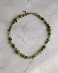 Chunky Green Bead Necklace