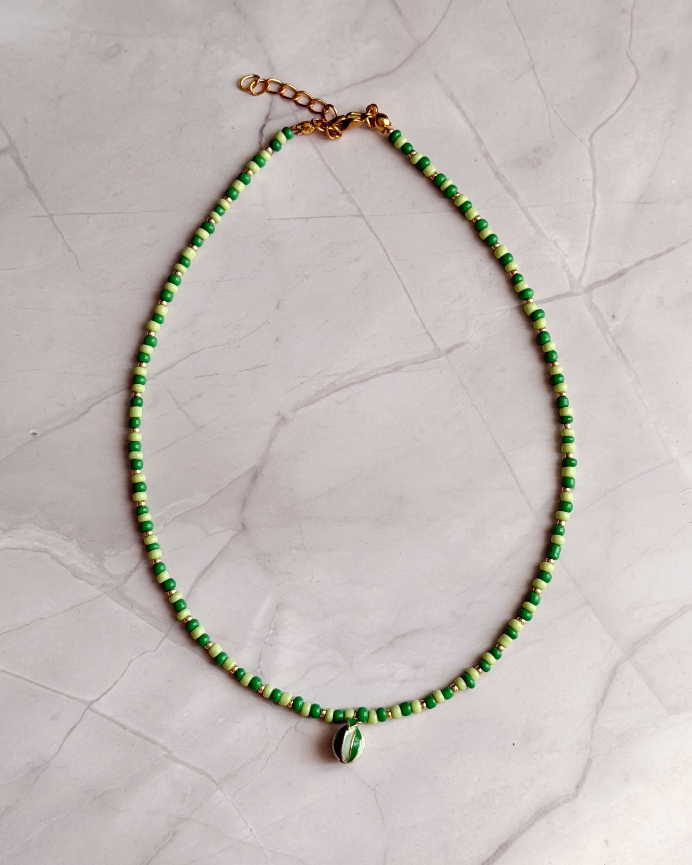 Watermelon Bead Necklace