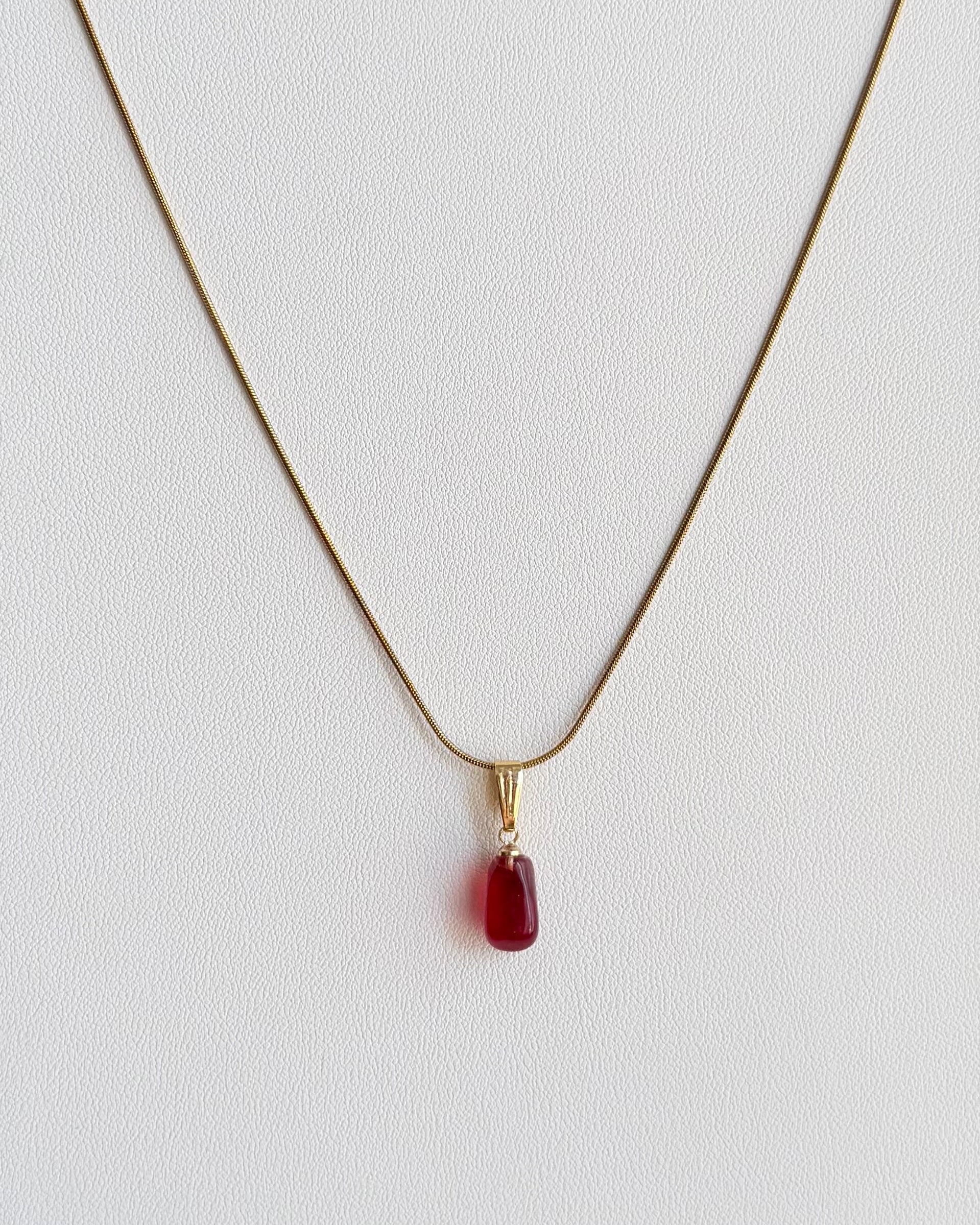Pomegranate Seed Necklace