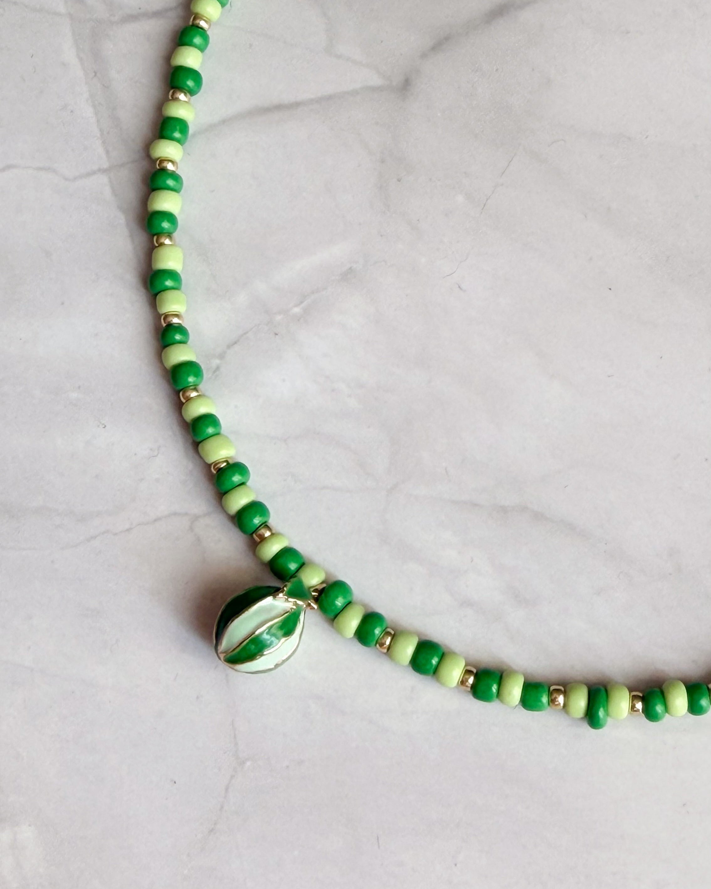 Watermelon Bead Necklace