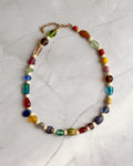 Chunky Rainbow Bead Necklace