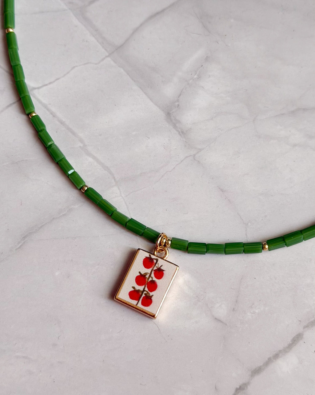 Tomato Pendant Necklace