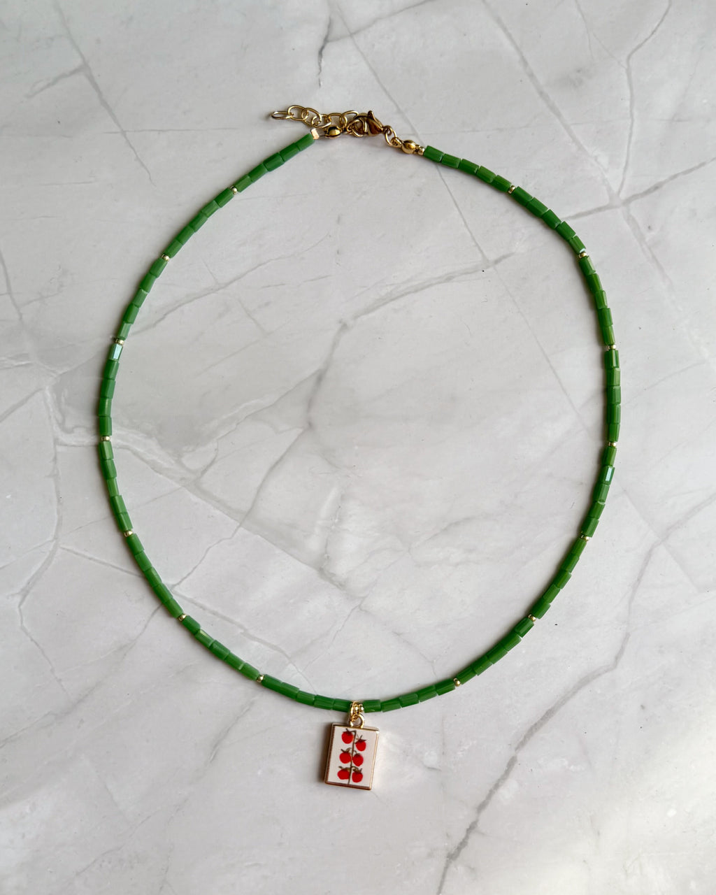 Tomato Pendant Necklace