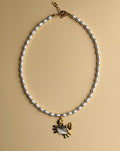 Moonstone Crab Pearl Necklace