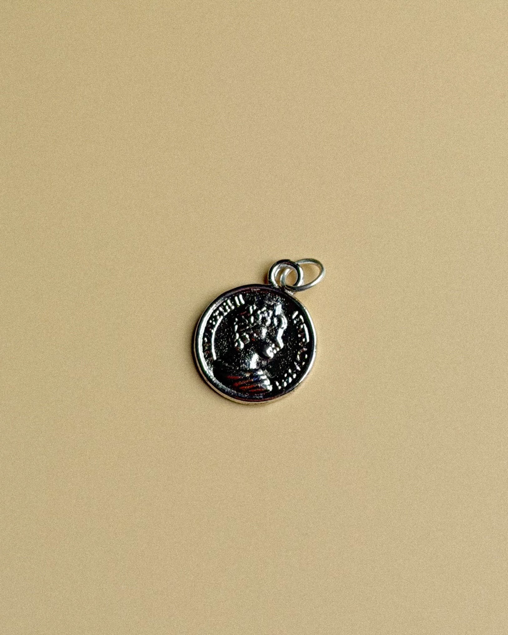 Silver Coin Charm