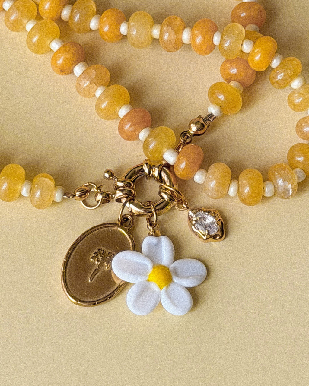 Glass Daisy Charm
